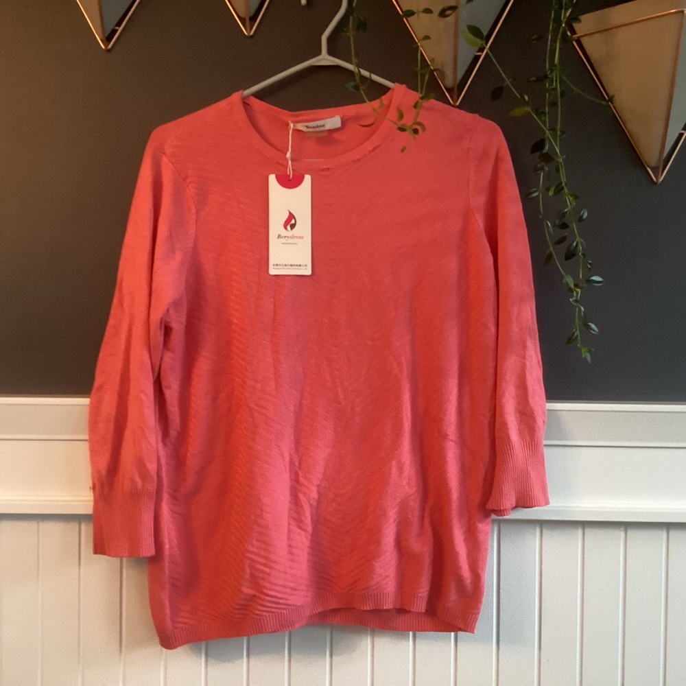 Coral Pink Sweater